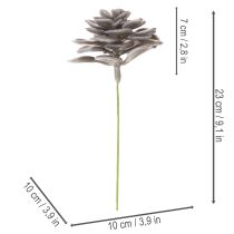 Artikel Konstgjorda suckulenta vaxblommor dekoration 10 cm 6 st
