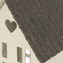 Artikel Fyrhusset Metall Tre Hus på Bricka 35cm 1 Set