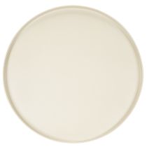 Artikel Dekorativ rund beige tallrik med 40 cm hög bas