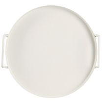 Artikel Bricka med praktiska handtag, vintage-look, för mångsidiga dekorationsidéer med blommor och naturmaterial, 30 cm