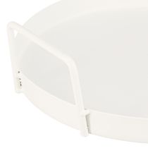 Artikel Bricka med praktiska handtag, vintage-look, för mångsidiga dekorationsidéer med blommor och naturmaterial, 30 cm
