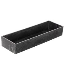 Artikel Rektangulär bricka med handtag, dekorativ bricka för bord, 32 cm