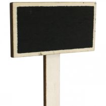 Träskiva att sticka, plantskylt, tavla för tillbaka till skolan, bordsdekoration för bröllop 9×4,5cm L19,5cm 12st