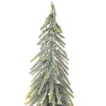 Artikel Konstgjord julgran med fot, frostad, som vinterdekoration, 90 cm