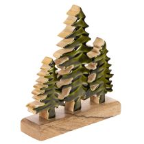 Artikel Julgransdekoration på träbas för bord och hylla, 20 cm