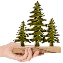 Artikel Julgransdekoration på träbas för bord och hylla, 20 cm