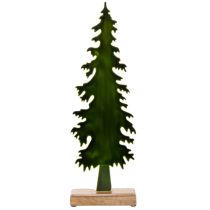 Artikel Dekorativ julgran på träbas, borddekoration, jul, 46 cm