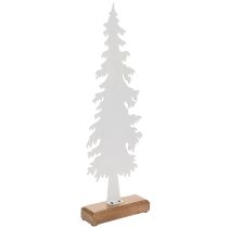 Artikel Dekorativ julgran på träbas, borddekoration, jul, 46 cm