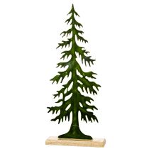 Artikel Dekorativ julgransfigur, grön, på träbas, 60 cm