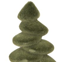 Artikel Julgransbordsdekoration flockad gran grön 16,5 cm 4 stycken