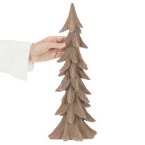 Artikel Liten flockad dekorativ julgran, bordsdekoration, 44 cm