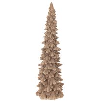 Artikel Dekorativ flockad julgran för vinterdekoration, 34 cm