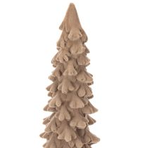 Artikel Dekorativ flockad julgran för vinterdekoration, 34 cm