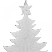 Julgranshängare, Adventdekoration, metalldekoration till jul, silver 20,5 × 15,5cm