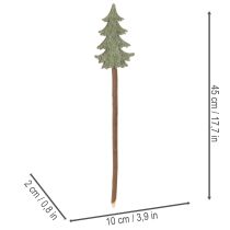 Artikel Dekorativ julgran på pinne för krukor och höga arrangemang, 45 cm, 6 stycken