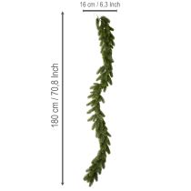 Artikel Konstgjord grangirlang, grön, för festlig dekoration, 180 cm