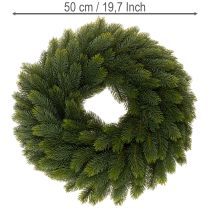 Artikel Konstgjord grankrans, grön, rund, 50 cm