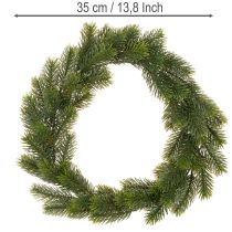 Artikel Konstgjord grangrön krans för dörrdekoration, 35 cm