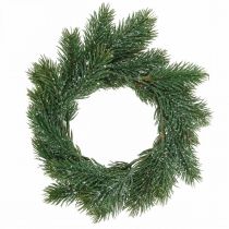 Artikel Konstgjord grankrans dekorativ julkrans grön, isglas Ø25cm
