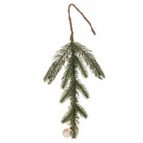 Artikel Konstgjord grangren med vita mini julgranskulor, 46 cm, 2 stycken