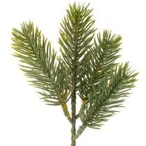 Artikel Konstgjord grön grangren för vinterdekorationer, 25 cm, 24 stycken