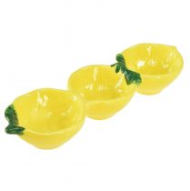Tapasskålar keramisk citron bordsdekoration 28,5cm H4cm