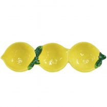 Artikel Tapasskålar keramisk citron bordsdekoration 28,5cm H4cm