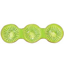 Artikel Keramisk skål med kiwimotiv, sommardekoration för elegant servering av tapas och snacks, 30 cm
