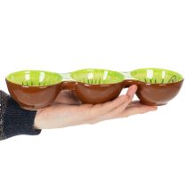 Artikel Keramisk skål med kiwimotiv, sommardekoration för elegant servering av tapas och snacks, 30 cm