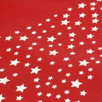 Bärväska röd med stjärnor 38 cm x 46 cm 24 st