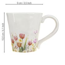 Artikel Kaffemugg med färgglada blommor för en mysig start på dagen 10,5 cm