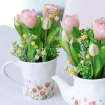 Artikel Keramisk kruka med blommotiv för nostalgisk vårdekoration, växtälskare, 10,5 cm