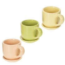 Artikel Kaffekopp, dekorativ bordsdekoration för en elegant matplats, 11 cm, 3 stycken