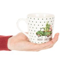 Artikel Kaffemugg Merry Christmas julbilmotiv keramikmugg 10cm 2 st