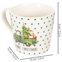 Artikel Kaffemugg Merry Christmas julbilmotiv keramikmugg 10cm 2 st