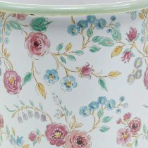 Plant kopp rosor Emalj dekorativ kopp med handtag vit Ø9,5cm
