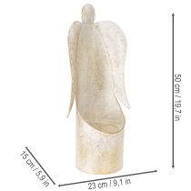Artikel Ängelfigur ljusstake, guld, för bordsdekoration, 50 cm