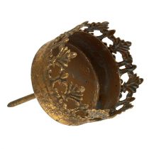 Artikel Värmeljushållare guld antik Ø5cm H10cm 1 st