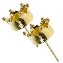 Artikel Värmeljushållare kronguld Ø4,8cm 4st