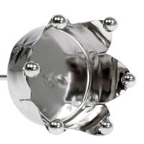 Artikel Värmeljushållare krona silver Ø4,8cm 4 st