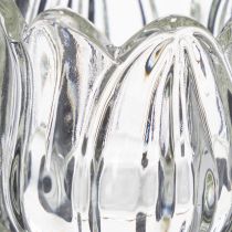 Artikel Glasblomsljusstake för elegant bordsdekoration, evenemang och bröllop, 22 cm