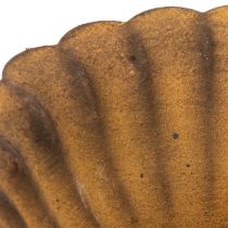 Artikel Vintage värmeljushållare, liten skål, rostfärgad metall, Ø10cm, H4,5cm