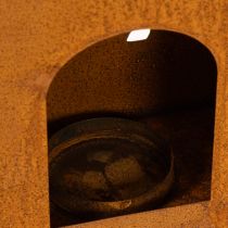 Artikel Julljushållare, rostig metallljushållare, hjort, 45x14cm
