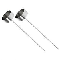 Artikel Värmeljushållare för pluggning silver 21cm 8 st