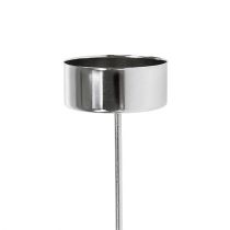 Artikel Värmeljushållare för pluggning silver 21cm 8 st