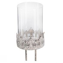 Artikel Värmeljushållare för inkoppling med ljusglasgrå Ø5,5cm 4st