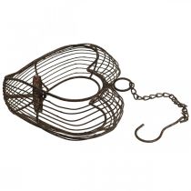 Artikel Värmeljushållare metall hängande dekoration rost dekoration hjärta 22×7×20cm