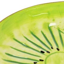 Artikel Runda keramiska tallrikar med kiwimotiv, lämpliga för matbord eller kök, 16 cm, 2 stycken