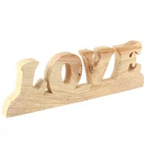 Artikel Bordsdekoration trästativ &quot;Love&quot; naturligt pilträ 60×19cm