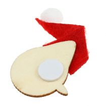Artikel Borddekoration jultomte, snögubbe 4-5cm 12 stycken